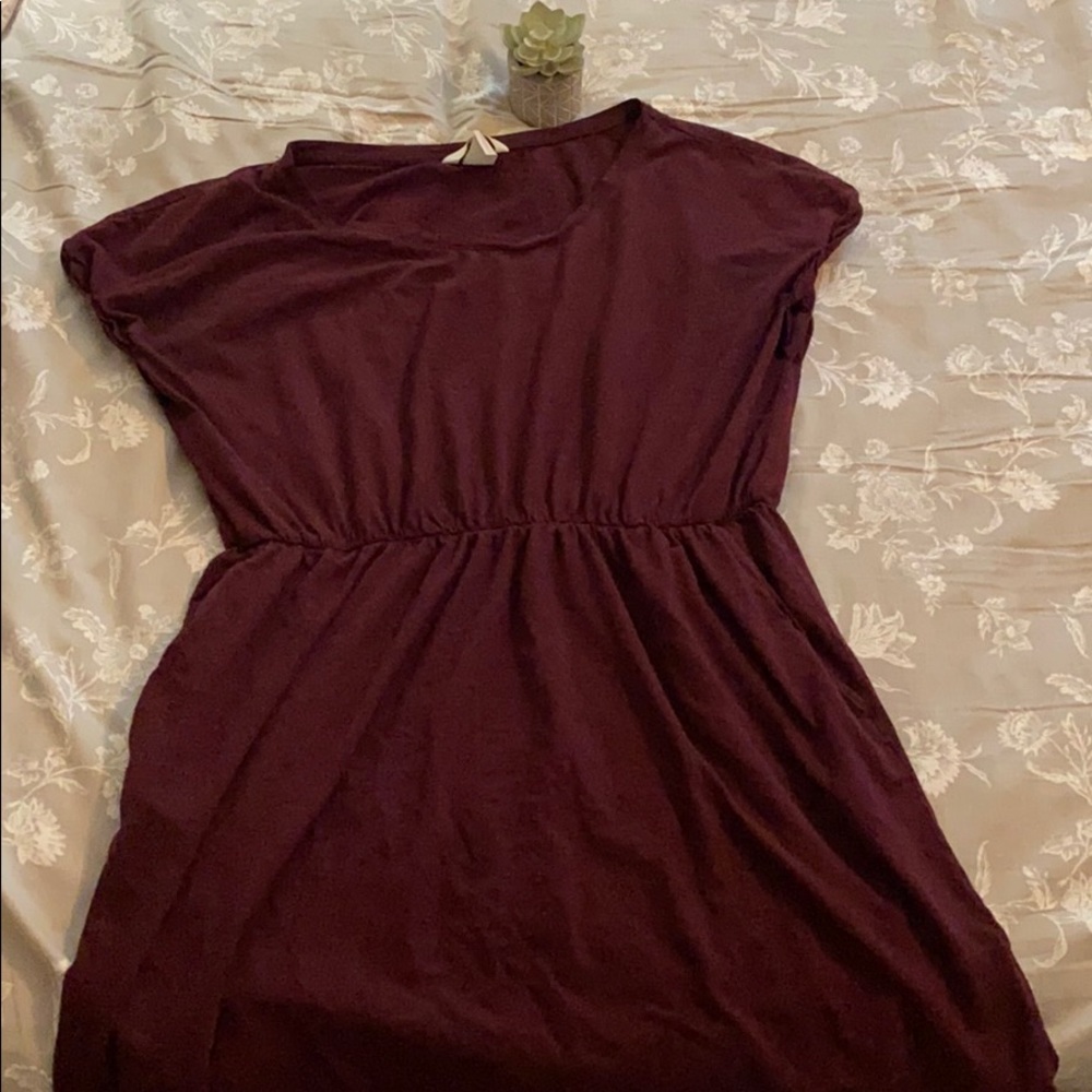 Women’s Large H&M Burgundy Dress With Pockets